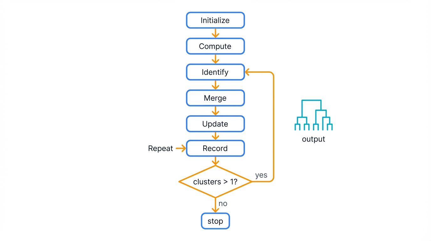 Agglomerative Algorithm Steps