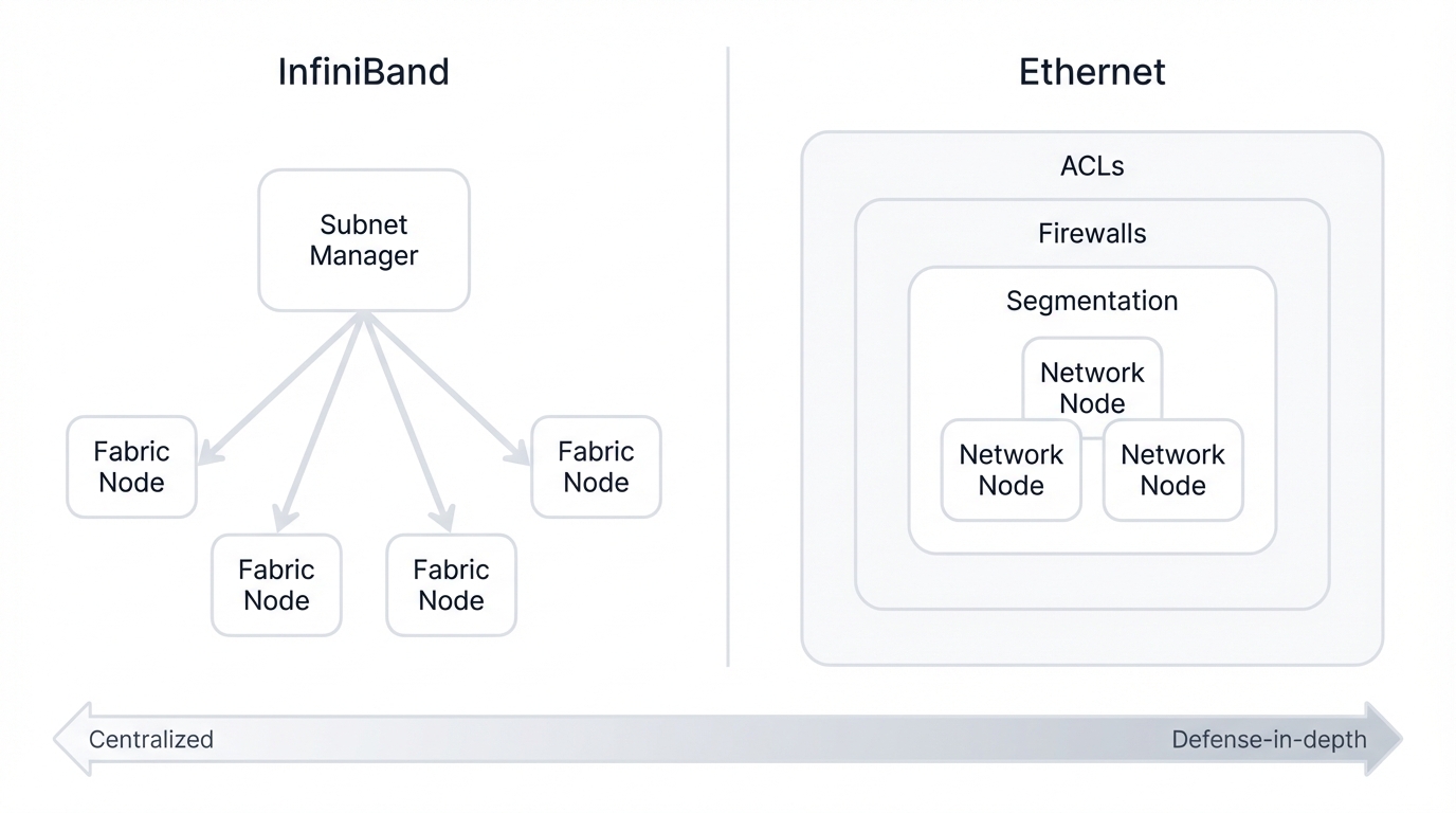 Security Model: Centralized vs. Defense-in-Depth