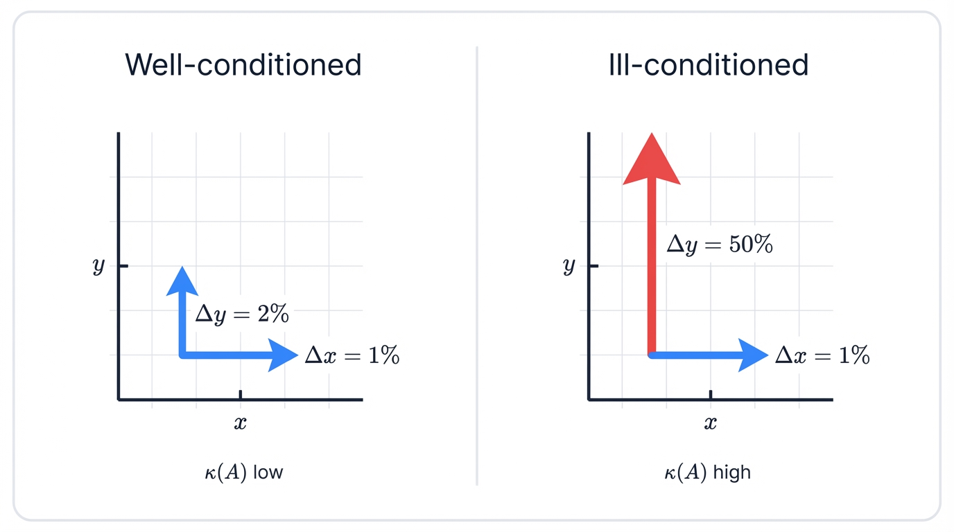 Matrix Conditioning Sensitivity