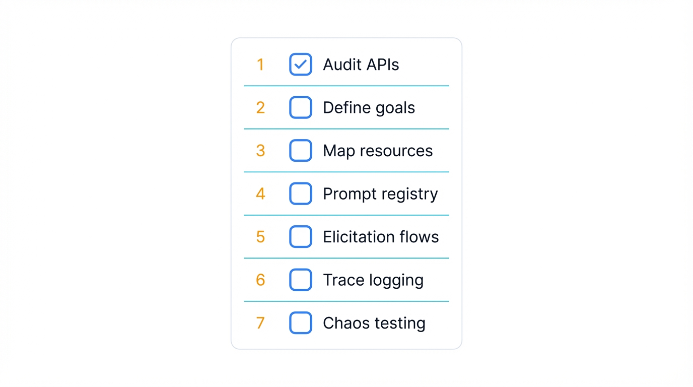 Getting Started Checklist Flow
