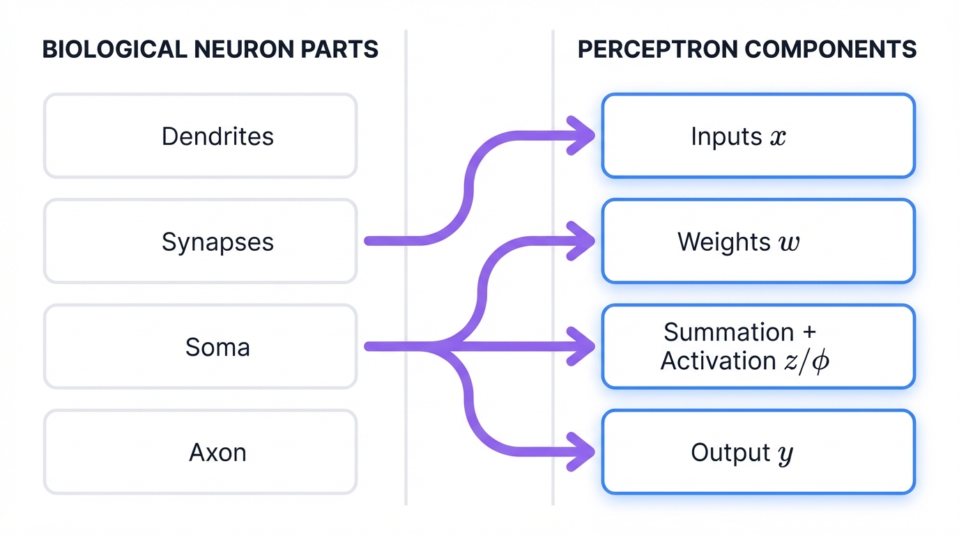 Perceptron as Biological Analogy