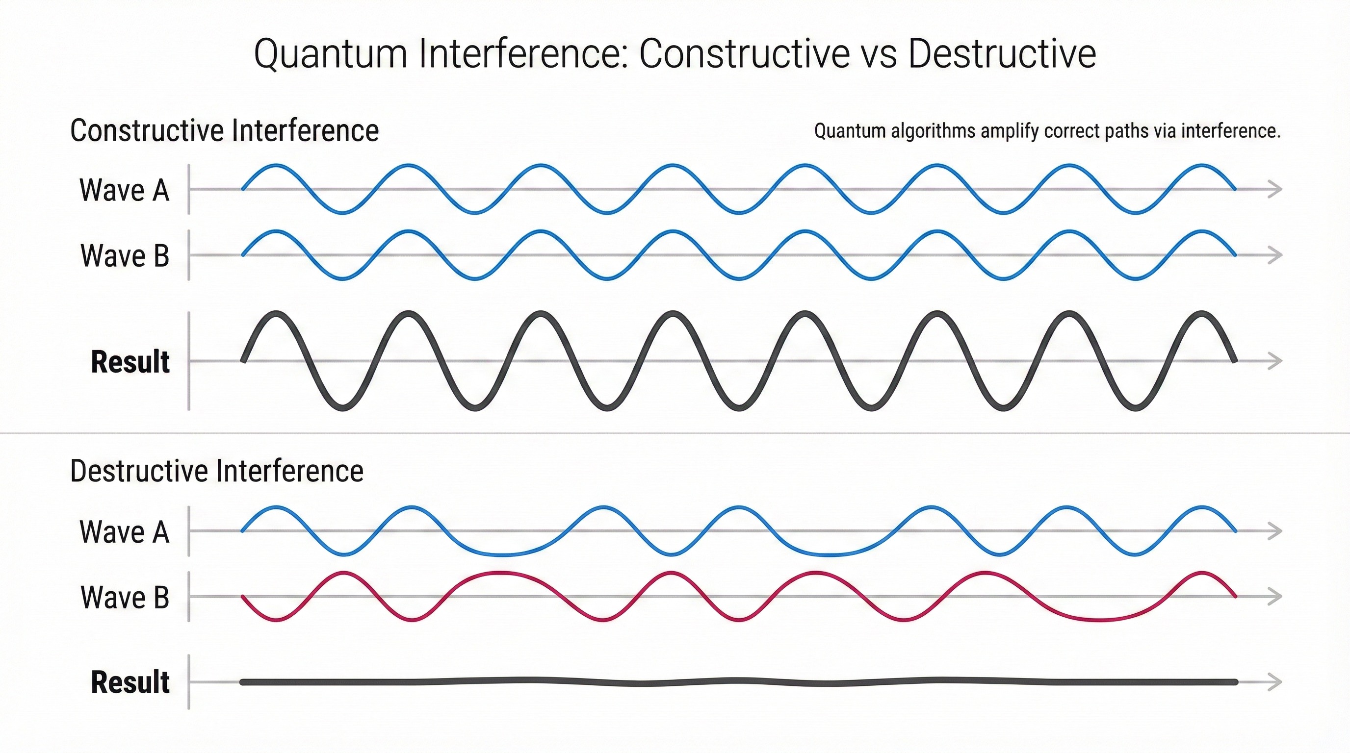 Quantum interference pattern visualization