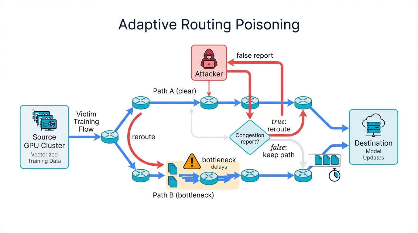 Adaptive Routing Poisoning in InfiniBand
