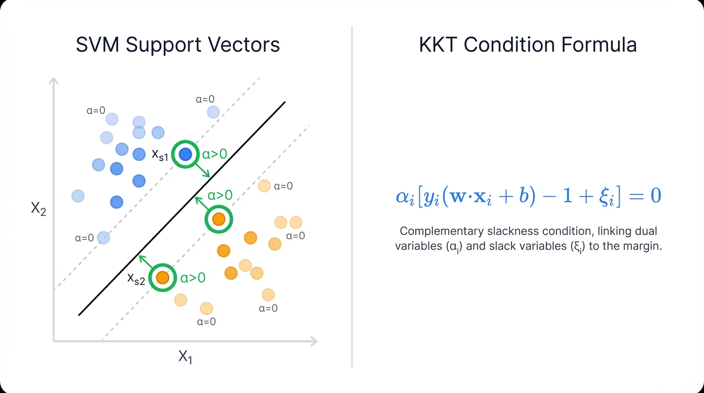 KKT conditions and support vectors