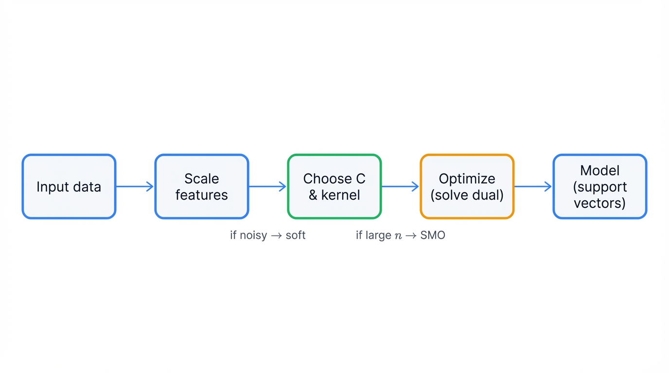 SVM training process overview
