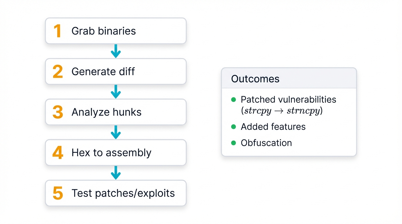 Reverse Engineering Diff Analysis Flow