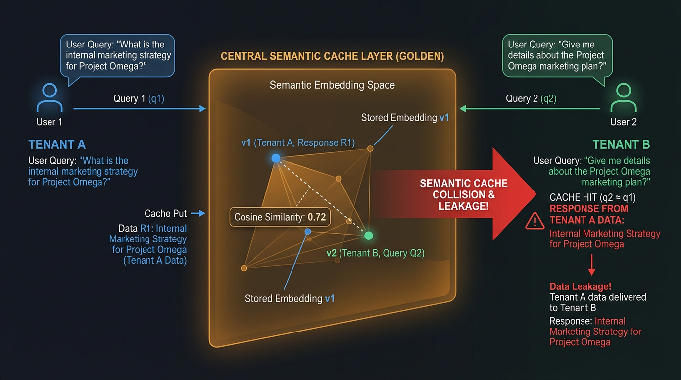 Semantic Cache Collision Across Tenants