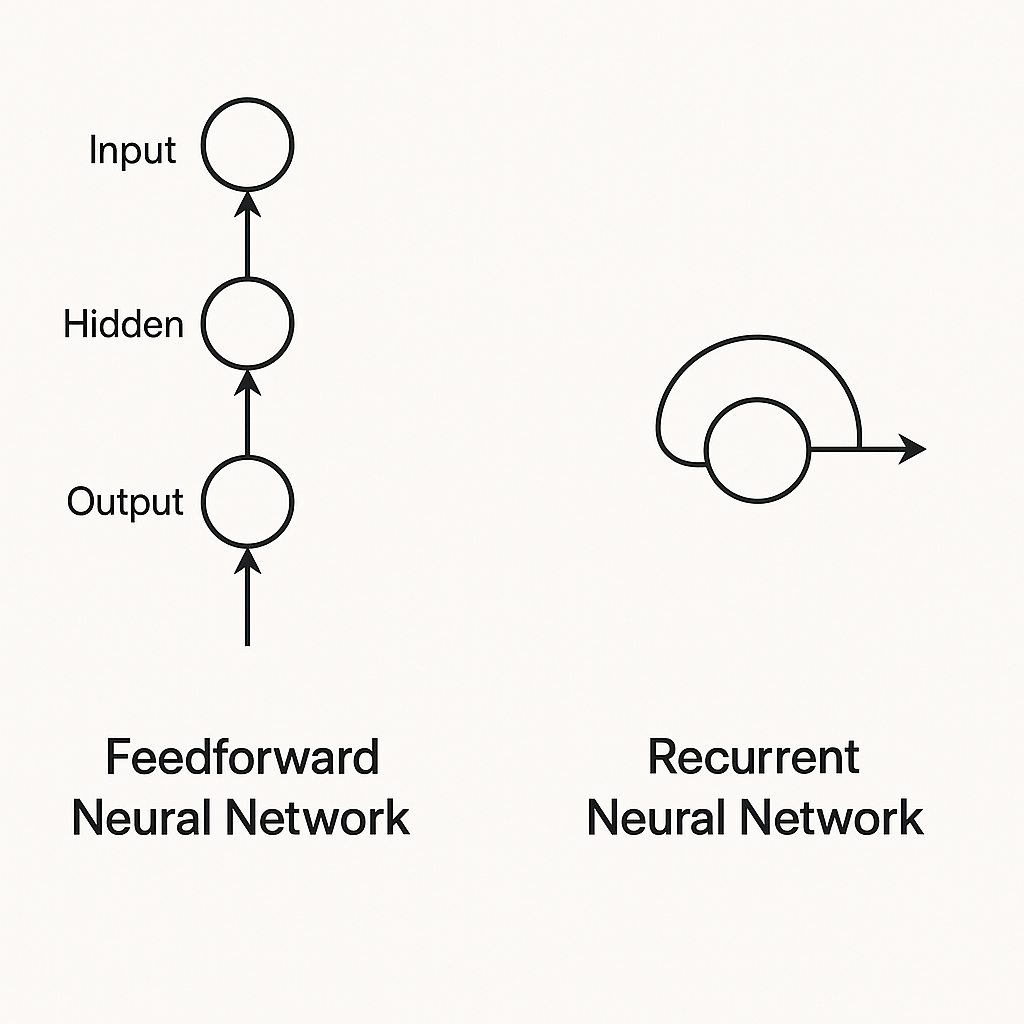 Feedforward vs Recurrent Architecture