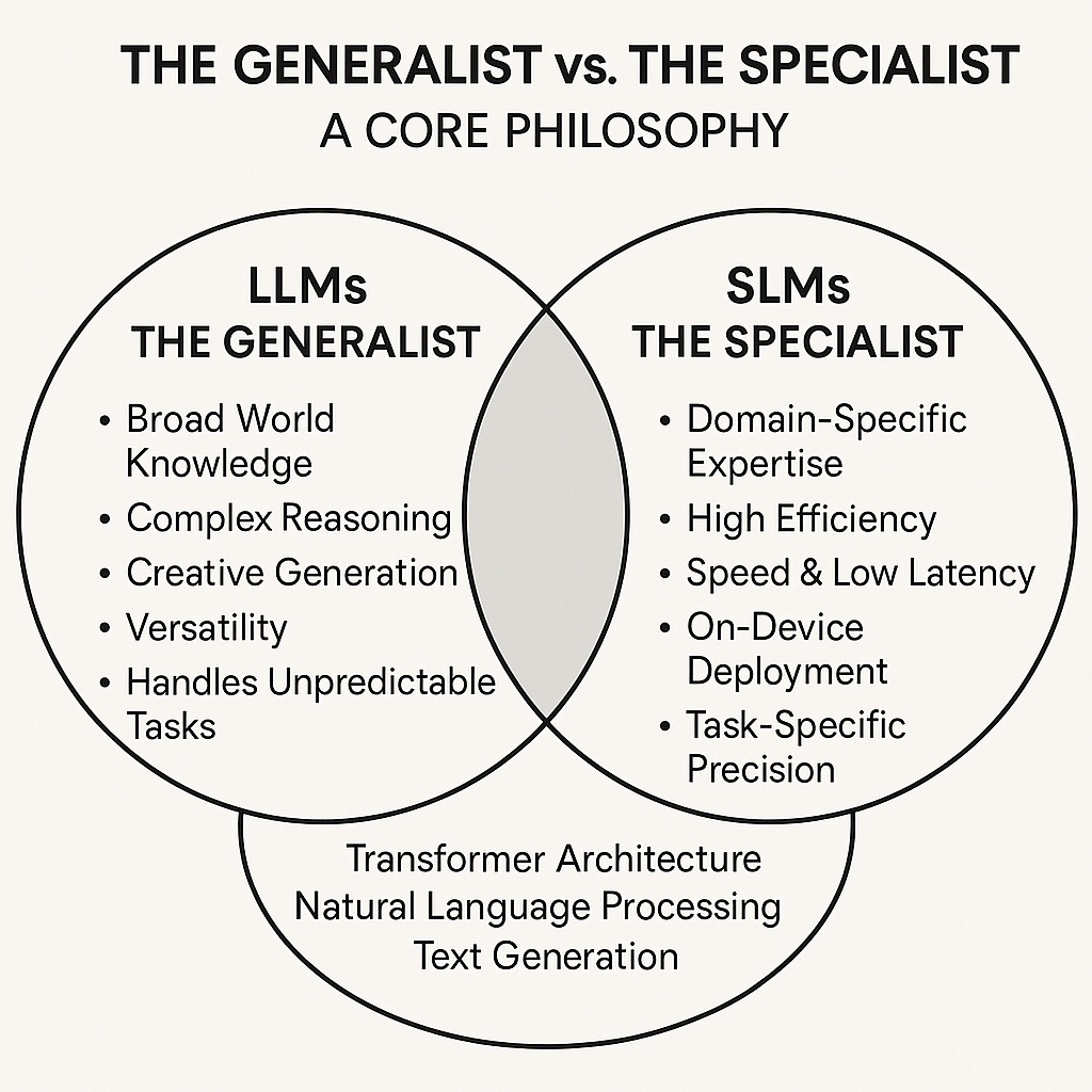 LLM vs SLM Philosophical Comparison