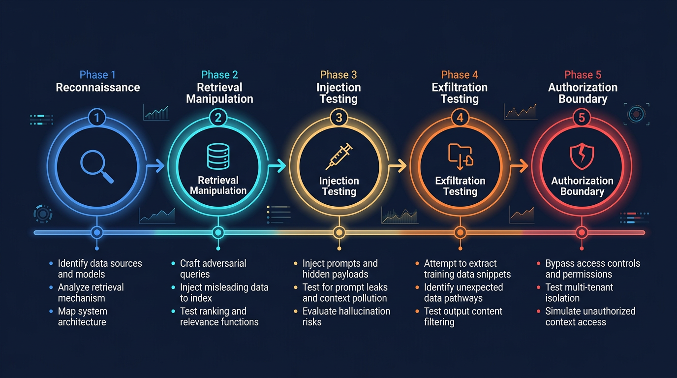 Five-Phase RAG Red Teaming Methodology